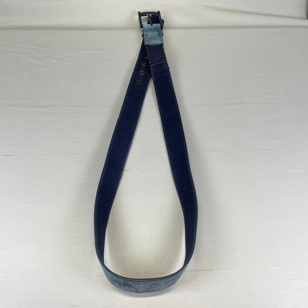 Cuater Travis Mathew Golf Belt Blue Flora Tropical Palm Tree Print Size 38-42